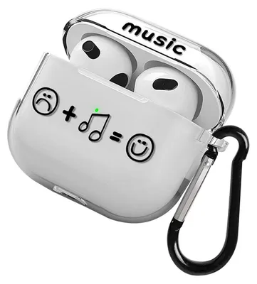 Produktbild von Schutzhülle für AirPods Pro 3 Transparent TPU mit Karabiner Stoßfest Kabelloses Laden