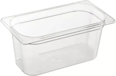 Zdjęcie produktu dla PUJADAS GN-Behälter 1/3 Polycarbonat, Tiefe: 150 mm, Inhalt: 5,00 Liter