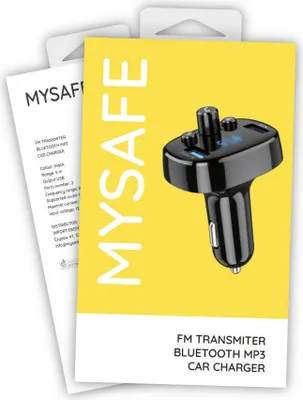 Image de MySafe FM Transmetteur Bluetooth Noir - Chargeur KP26680