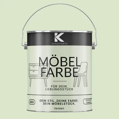 Produktbild von Kenzopaints 2,5Liter Möbelfarbe Möbellack Buntlack Farbraum - Verdiant