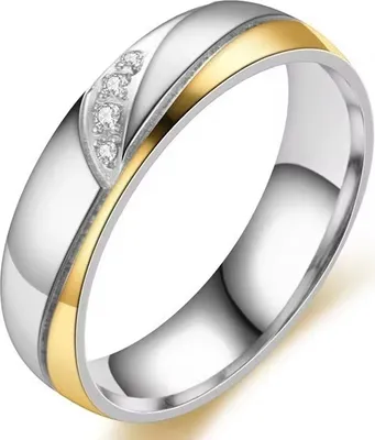 Produktbild von Eleganter Damenring HO-32450 in Gold/Silber 55mm KP32450