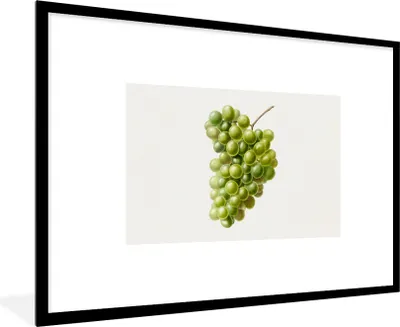 Produktbild von MuchoWow® Gerahmtes Poster Lebensmittel - Weintrauben - Obst 90x60 cm - Poster mit Schwarzem Bilderrahmen Wandposter Rahmen Foto Bilder - Wanddekoration - Fotos