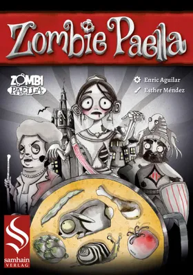 Produktbild von Zombie Paella Brettspiel – Deutsche Ausgabe mit verrückten Charakteren und chaotischen Effekten