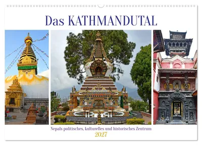 Produktbild von Das Kathmandutal (Wandkalender 2027 DIN A2 quer), CALVENDO Monatskalender