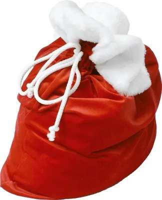 Image de Sac cadeau du Père Noël en velours de luxe Sac noble du Père Noël pour les cadeaux -