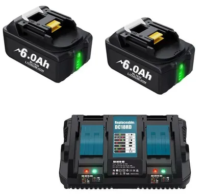 Produktbild von Ersatzbatterie, 6000mAh/8000mAh Kapazität, 18V Spannung, 6,0Ah Set 5