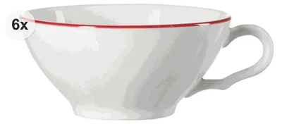 Produktbild von Teetasse 100ml 6er Set Norden rot