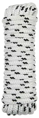 Obrázek produktu pro vidaXL Lano na člun 15 m 1,6 mm, bílo-černé, polyesterové