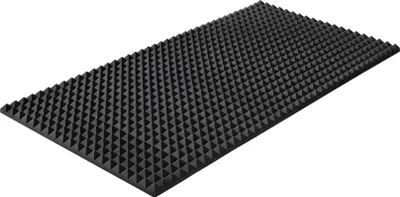 Produktbild von Akupur Schaumstoffpyramidenplatte anthrazit 100 x 200 cm, 50 mm hoch