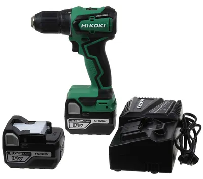 Produktbild von Hikoki DS18DDWPZ, Elektrischer Schraubendreher, Pistolengriff, 1/2", Schwarz, Grün, Bürstenlos, 1700 RPM