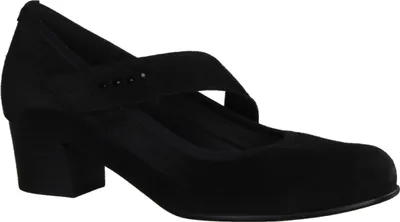 Produktbild von Gabor Comfort 46149-47 Spangenpumps, Damen, Leder, Schwarz, Wechselfußbett - Damenschuhe Modische Pumps / Ballerina, Schwarz, leder (samtchevreau), absatzhohe: 45 mm