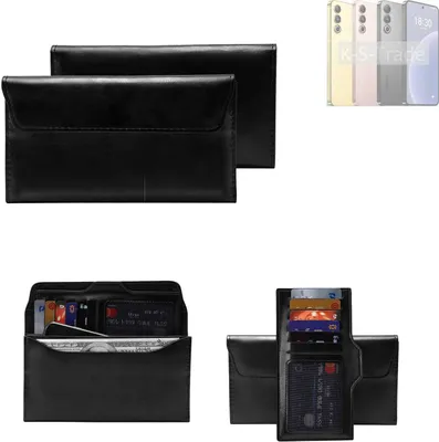 Produktbild von K-S-Trade Handy Hülle kompatibel mit Meizu 20 Schutz Hülle Tasche Schutz Case Handytasche Kunstleder schwarz, 1x