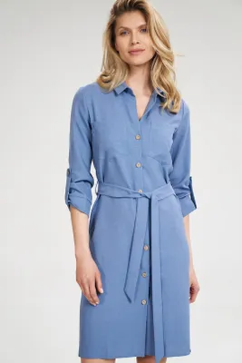 Produktbild von Figl Hemdblusenkleid für Frauen Aramour M701 himmelblau M