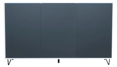 Produktbild von InnoFurn Sideboard Elisa, 3 Türen, Push-to-Open, Weiß matt/Anthrazit matt, 152,5 x 90,5 x 37 cm
