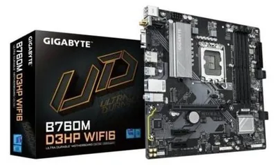 Image de Carte mère, GIGABYTE B760M D3HP WIFI6, Micro-ATX, chipset Intel B760, Wi-Fi 6, DDR5