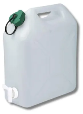 Productafbeelding van Waterkanister, 10 liter, groen/wit, robuust, geschikt voor kamperen