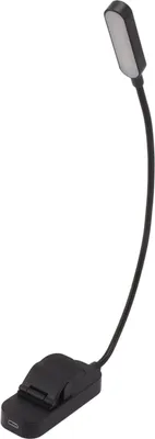 Obrázek produktu pro Světlo na knihy USB dobíjecí blokování čtení Clip On Lamp 3 jas plynulé stmívání 8 LED péče o oči pomoc při spánku černá