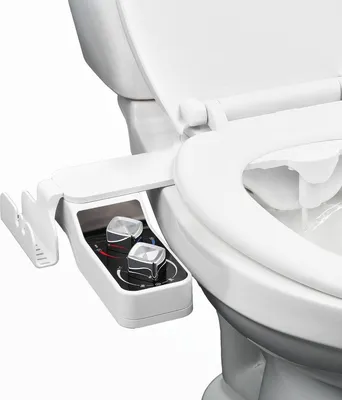 Immagine prodotto di Accessorio bidet per WC con doppio ugello caldo e freddo e pressione regolabile
