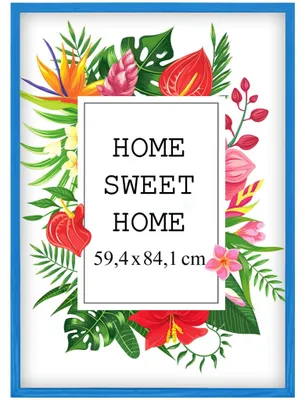 Obrázek produktu pro Rámeček MG Design Blau, formát A1 (59,4 x 84,1 cm) – vyrobený z pravého dřeva s akrylovým sklem, vhodný k zavěšení i k postavení, určený pro fotografie, plakáty a puzzle