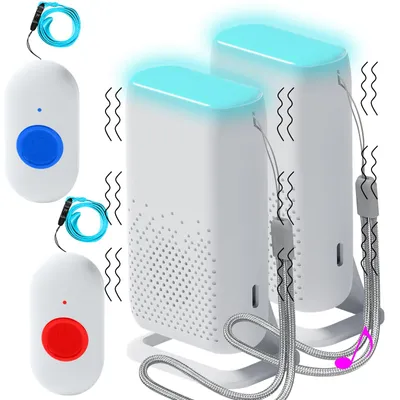 Obrázek produktu pro Osobní alarm, bezdrátový vysílač/pager – dosah až 300 metrů