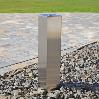 Produktbild von CLGarden Edelstahl Element Säule 50cm eckig Edelstahlsäule für DIY Garten Brunnen Springbrunnen