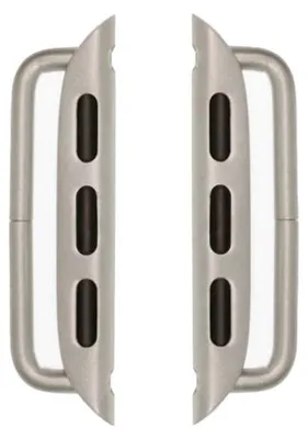 Produktbild von Happel Connector für Apple Watch - Armband Adapter für 42/ 44/ 45mm Gehäuse, Stegbreite 24mm, edelstahl