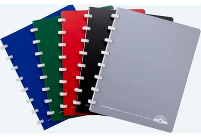Produktbild von Atoma – Öko-Notizbuch, ft A5, 144 Seiten, kariert 5 mm, verschiedene Farben