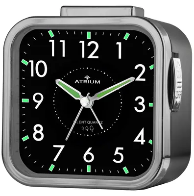 Produktbild von ATRIUM Wecker Analog Quarz Seniorenwecker schwarz A530-4 o. Ticken große Zahlen