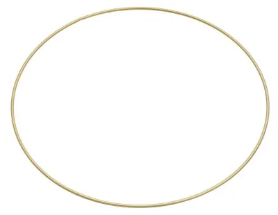Produktbild von Goldfarbener Metall-Dekorationsring Ø 15cm
