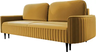 Produktbild von MIRJAN24 Schlafsofa Vena, Couch mit Schlaffunktion und Bettkasten, Freistehendes 3 Sitzer Polstersofa, Sofagarnitur (Farbe: Velluto 08)