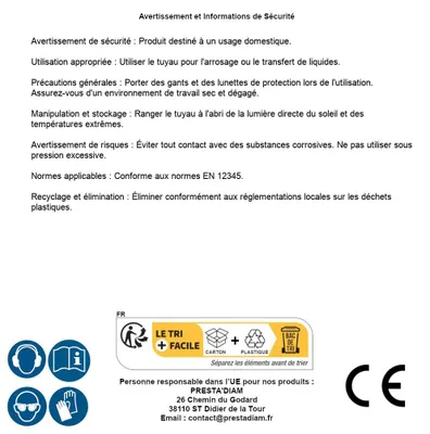 Image de Tuyau Plat "Flatex" 15M - Avec Raccords et Pistolet - Flexible et Pratique - Idéal pour Arrosage - RIBIMEX
