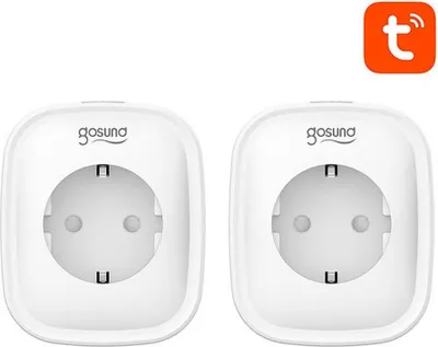 Zdjęcie produktu dla Inteligentne gniazdko WiFi Gosund SP1, 2 sztuki (dwupak), 16A, Tuya