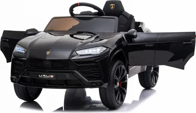 Produktbild von Lamborghini Urus Kinderauto Kinderfahrzeug Kinder Elektroauto 12V / 2x Motoren / Öffnende Türen (Schwarz)