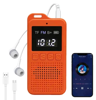 Productafbeelding van Mini-radio met Bluetooth en oplaadbare FM-radio
