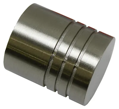 Image de Boutons de fin pour tringles à rideaux Gardinia, 2 pièces, modèle cylindrique, série Chicago, marque Me