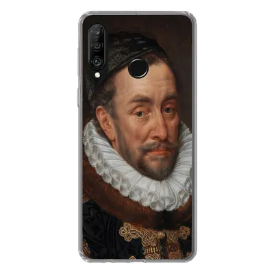 Produktbild von MuchoWow® Handyhülle Schutzhülle Hülle für Huawei P30 Lite Wilhelm von Oranien - Gemälde von Adriaen Thomasz. Silikon Softcase Handy Hülle - Handyhülle