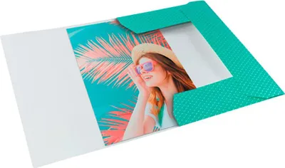 Zdjęcie produktu dla Esselte 628493, Teczka z klapką, A4, Karton, Zielony, Portret, 150 ark.