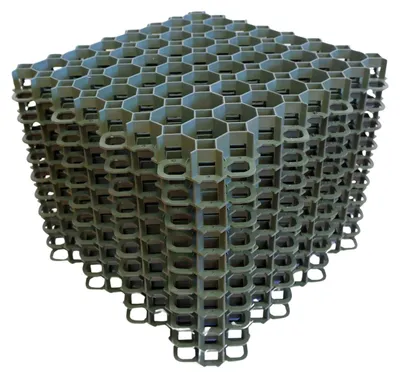 Produktbild von 10 Stück ViD Rasengitter/Rasenwaben 50x50x4 cm, grün | Paddockplatten/Rasengitterplatten/Bodenwaben/Gehwegplatten