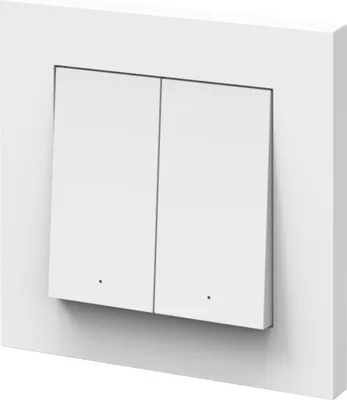 Produktbild von OSRAM SMART+ WiFi Wandschalter 2 Tasten, magnetisch, USB-C aufladbar, 6 Monate Laufzeit, Alexa kompatibel, Weiß