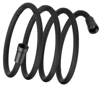 Produktbild von INF 2 Meter Schwarzer Nylon Anti-Explosions-Duschschlauch mit PP-Kappe