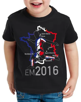 Produktbild von style3 EM 2026 Frankreich Fan Kinder T-Shirt France alle Spielorte