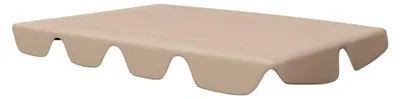 Produktbild von Ersatzdach für Hollywoodschaukel, Dachbezug, Sonnendach, Dachplane Beige 188/168x145/110 cm
