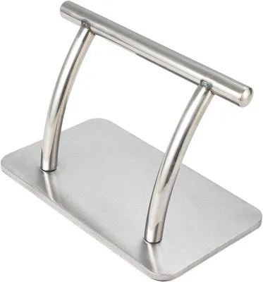 Produktbild von Fußstütze für Friseurstühle - Komfortable Salon Fußablage - Robustes Edelstahl - 33x20x4 cm