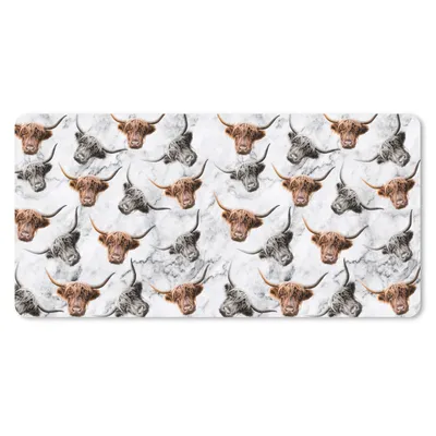 Produktbild von MuchoWow® Mauspad Mousepad Schottischer Highlander - Tiere - Muster 60x30 cm - Mousepads - Maus Mat - Pad - Mausunterlage - Nachhaltig