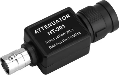 Zdjęcie produktu dla HT201 Signal Attenuation 20:1 10MHz Bandwidth Passive Attenuator for Oscilloscope