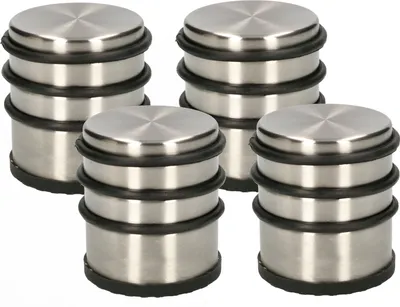 Produktbild von KOTARBAU® 4er Set Türstopper für Türen Freisehend Türpuffer Hoch Silber