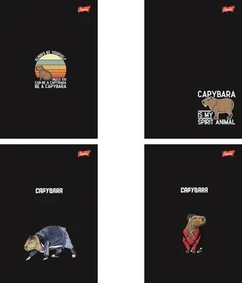 Zdjęcie produktu dla Capybara Zeszyt A5 Laminowany - Kreatywność na każdej stronie z unikalnym stylem!