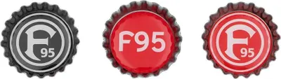 Produktbild von Fortuna Düsseldorf Magnet Kronkorken 3er-Set