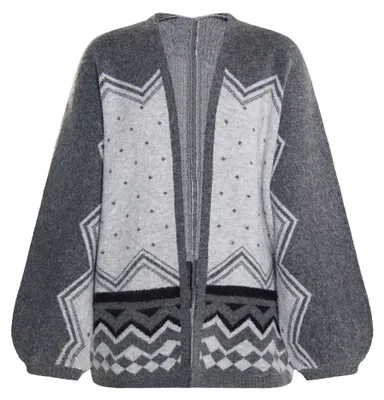 Zdjęcie produktu dla Bluza damska Gaya - szara, wielokolorowa. Bluza damska Gaya - szara, wielokolorowa, rozmiar M/L