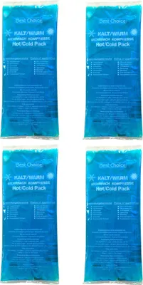 Produktbild von 4x Gel Kühlpads | Kalt Warm Kompressen 29x12cm Kühlkissen Wärmekissen Kühlbeutel